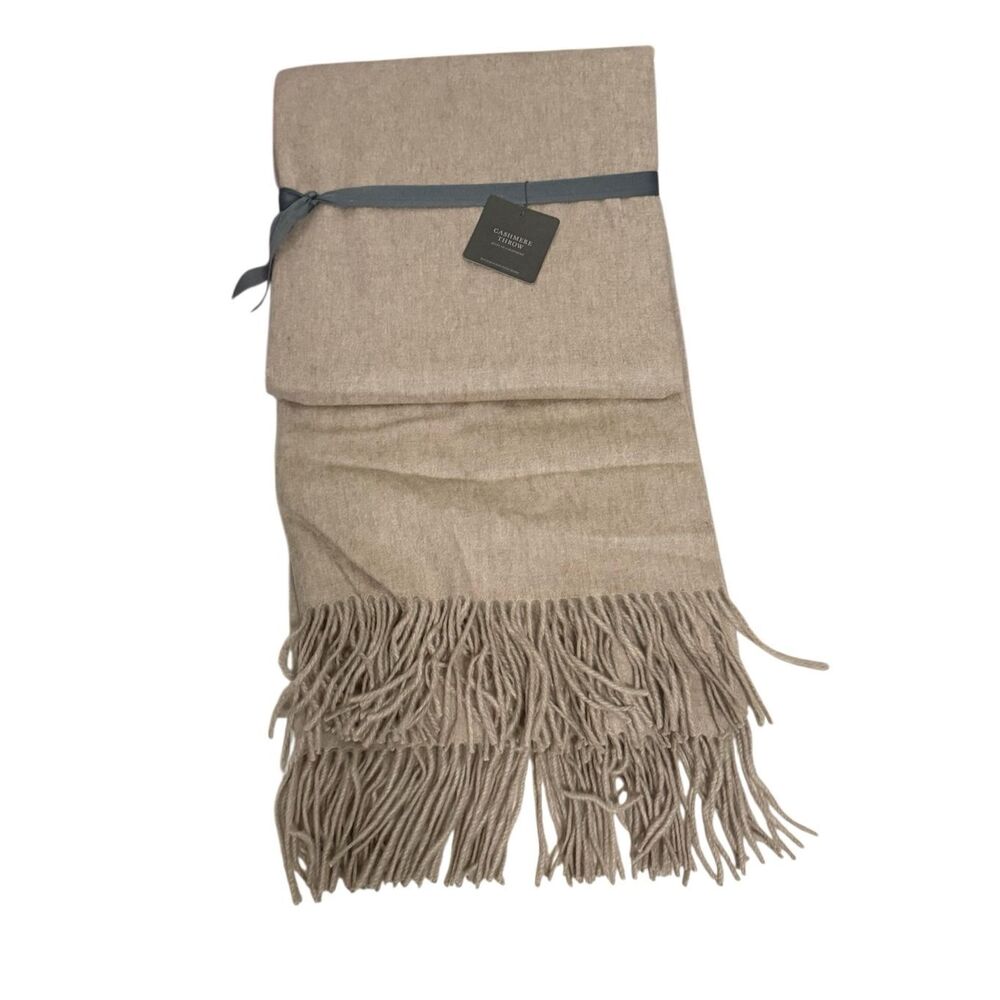 NWT Restoration Hardware Cashmere Throw Blanket 50”x70”